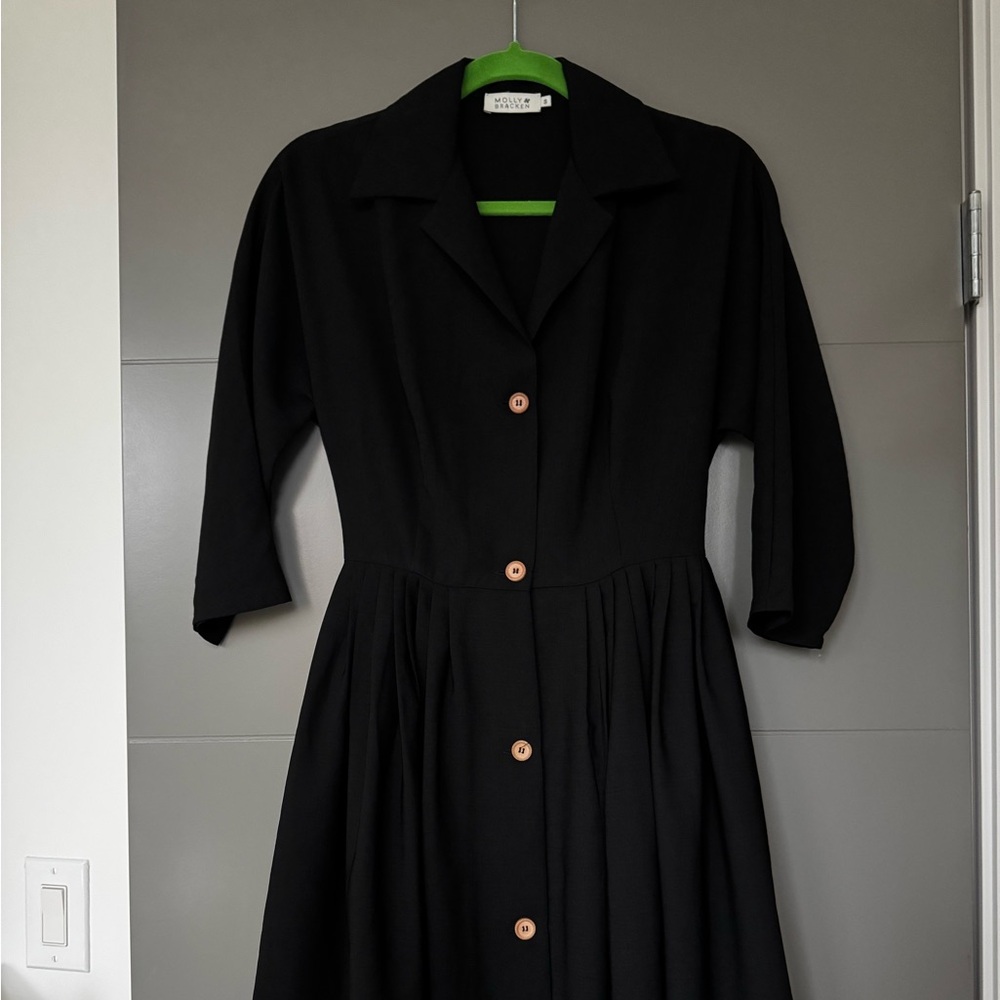 Molly Bracken Black Knee Length Dress
